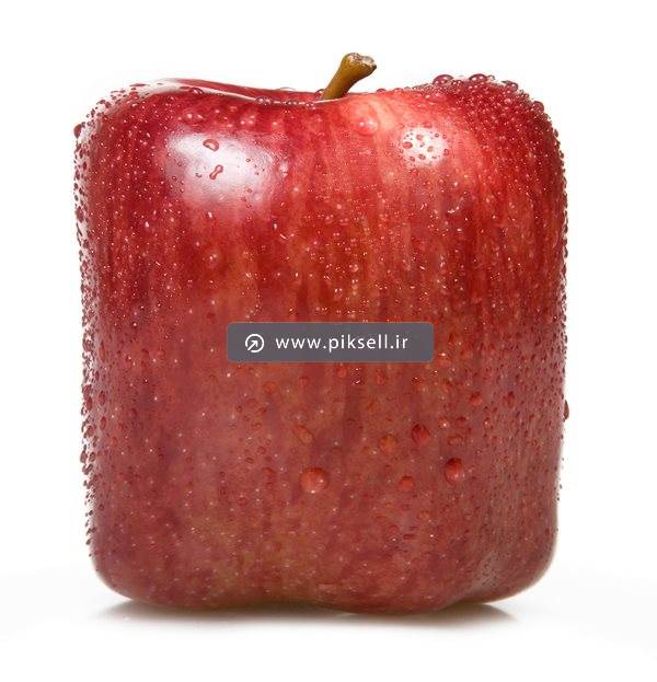 عکس با کیفیت از سیب مربعی قرمز